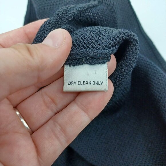 St. John Santana Knit Cropped Wide Leg Pants Black Women's 10 Wool Minimalist - Picture 5 of 9